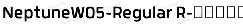 NeptuneW05-Regular R字体转换